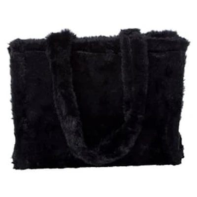 Faux Fur Mini Tote Bag 10.5in x 8in