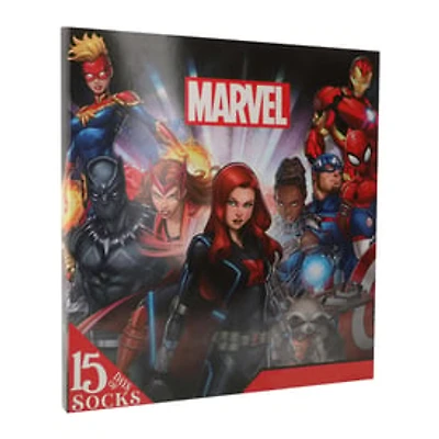 Kid's Marvel 15 Days Of Socks Advent Calendar