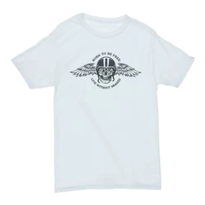 'Born To Be Free' Skull Graphic Tee
