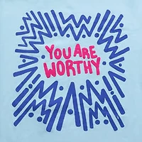 'You Are Worthy' by Lo Harris Graphic Tee