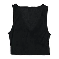 Terrycloth V-Neck Tank Top
