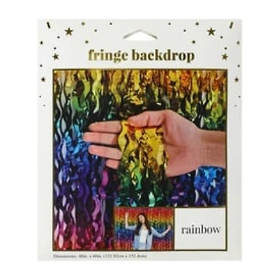 Rainbow Fringe Backdrop
