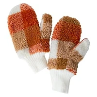 Plaid Sherpa Mittens