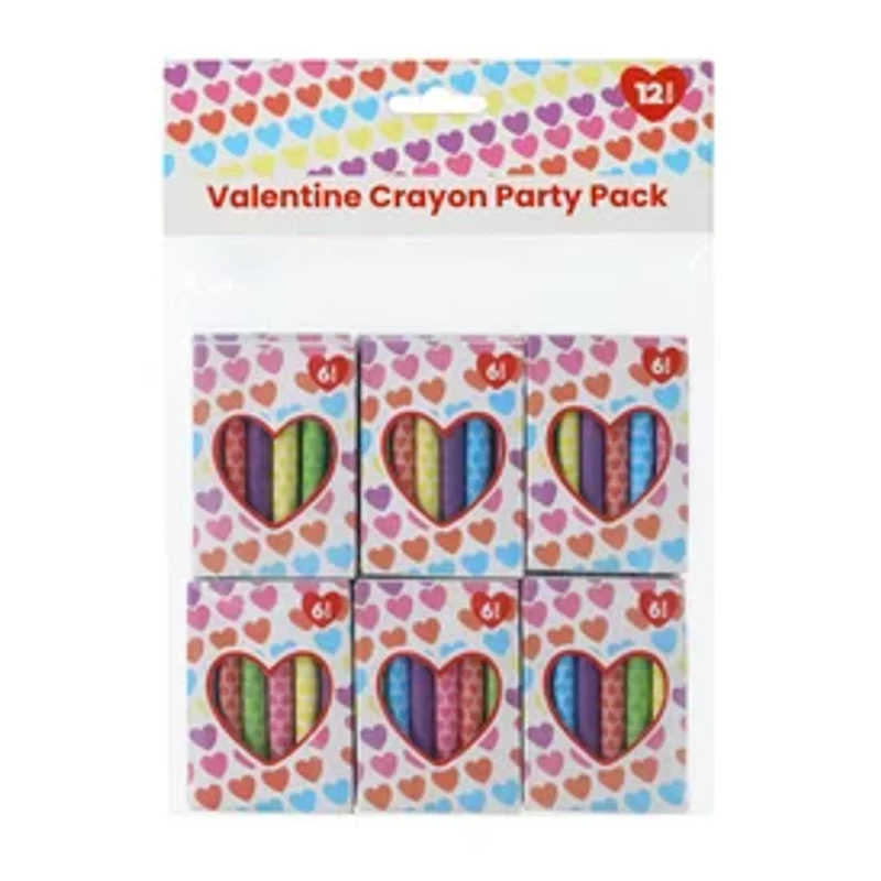 Valentine Crayon Party 12-Pack Set