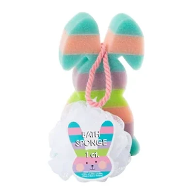Shaped Bath Sponge With Pouf