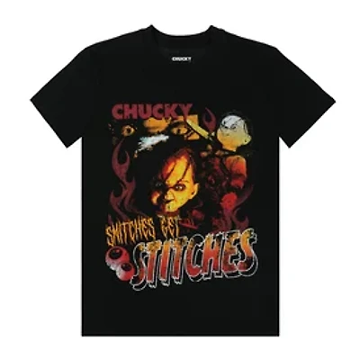 Chucky Snitches Get Stitches Graphic Tee