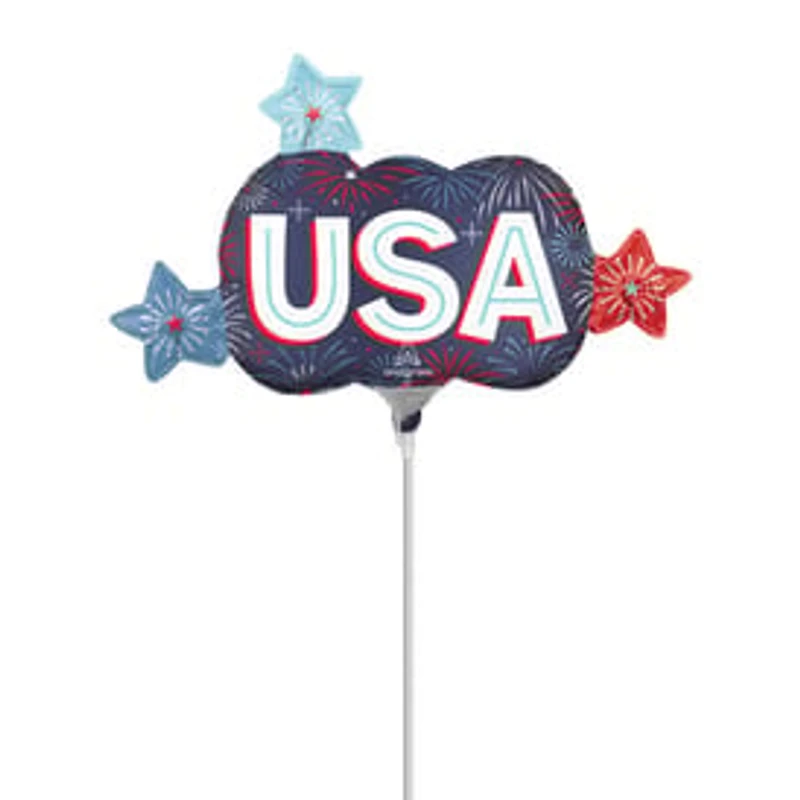 USA Fireworks Stick Balloon 14in