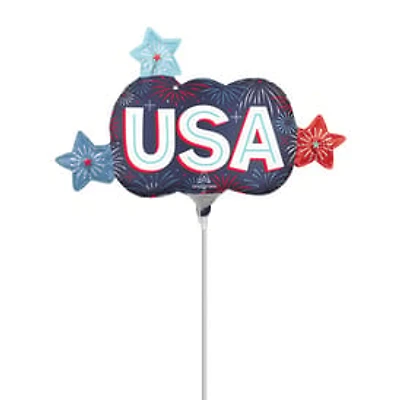 USA Fireworks Stick Balloon 14in