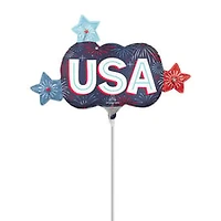 USA Fireworks Stick Balloon 14in