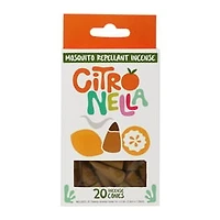Mosquito Repellent Citronella Incense Cones 20-Count
