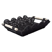 Scallop Paper Rope Tray 12.60in x 10.63in