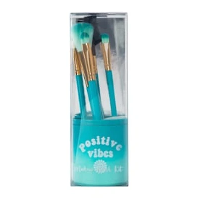 Ombre Makeup Brush Set With Holder 6-Piece