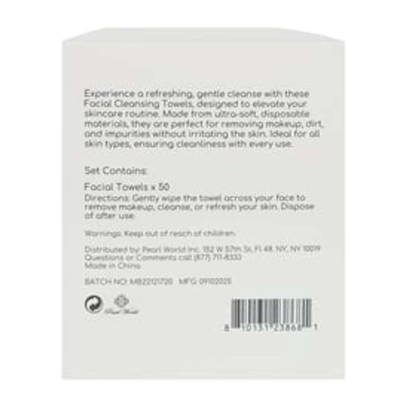 Facial Cleansing Towels 50-Pack