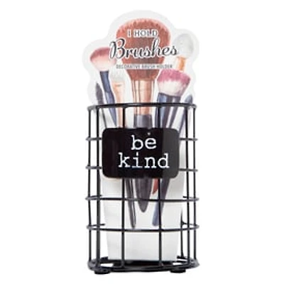 Be Kind' Wire Makeup Brush Holder 3.5 x 5in