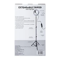 Extendable Tripod With Ring Light Set