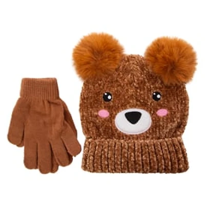 Kids Critter Beanie Set 2-Piece