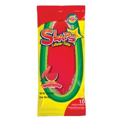 Pigui® Slaps Lollipops 10-Count - Watermelon