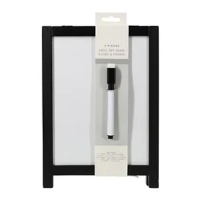 Tabletop Easel Dry Erase Board & Marker 9.8in