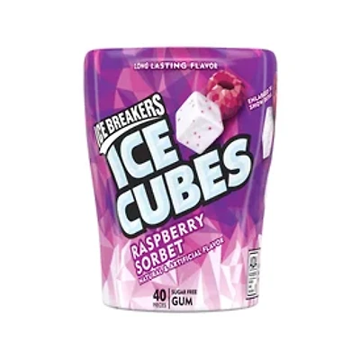 Ice Breakers® Ice Cubes Sugar Free Gum - Raspberry Sorbet 40 Pieces