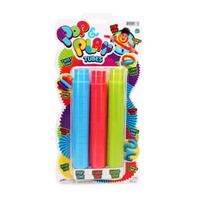 Ja-Ru® Pop & Play™ Tubes Fidget Toys 3-Count