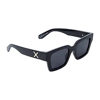 Young Men's Square Blue Lens Glasses