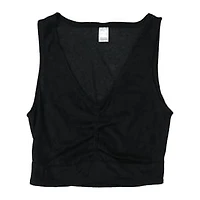 Terrycloth V-Neck Tank Top