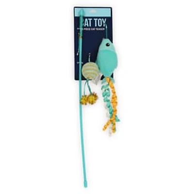 Cat Toy Teaser Wand With Fish
