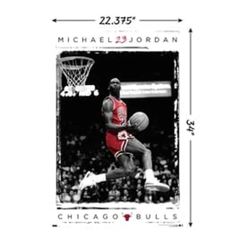 Michael Jordan Chicago Bulls Poster 22.37in x 34in