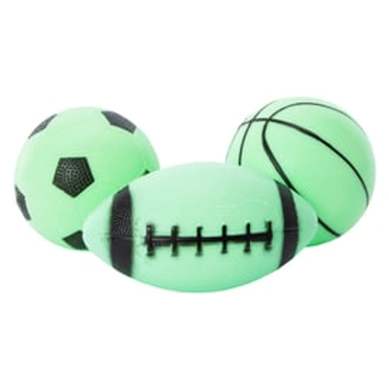 Glow In The Dark Mini Sports Balls 3-Pack