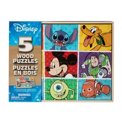 Disney Wood Puzzles 5-Pack