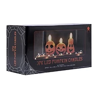 Halloween LED Pumpkin Candles 3-Pack