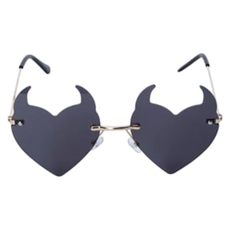 Ladies Devil Heart Sunglasses
