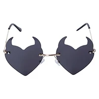 Ladies Devil Heart Sunglasses