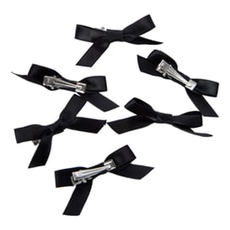 Mini Satin Hair Bows 6-Count