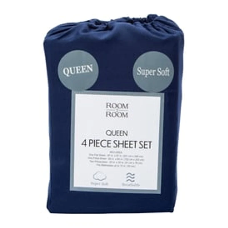 Queen Size 4-Piece Sheet Set