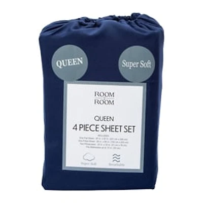 Queen Size 4-Piece Sheet Set