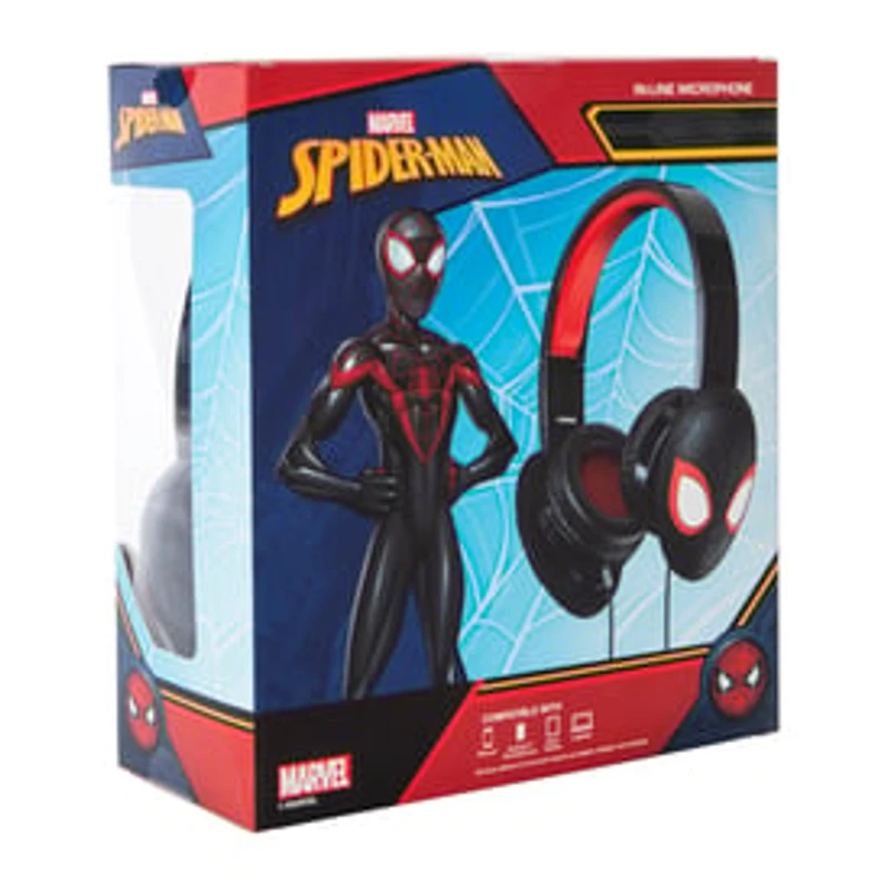 Marvel Spider-Man Miles Morales Stereo Headphones With Mic