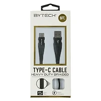 6ft Braided Premium USB-C To USB-A Cable