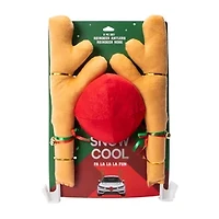 Christmas Reindeer Antlers & Nose Car Décor Set