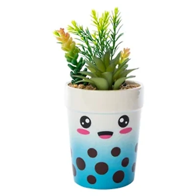 Boba Faux Plant 4in x 13in