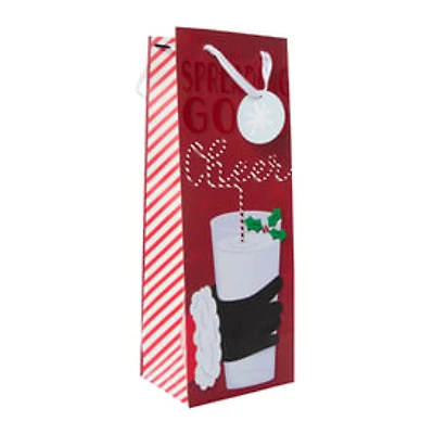 Holiday Bottle Bag Gift 5in x 14in