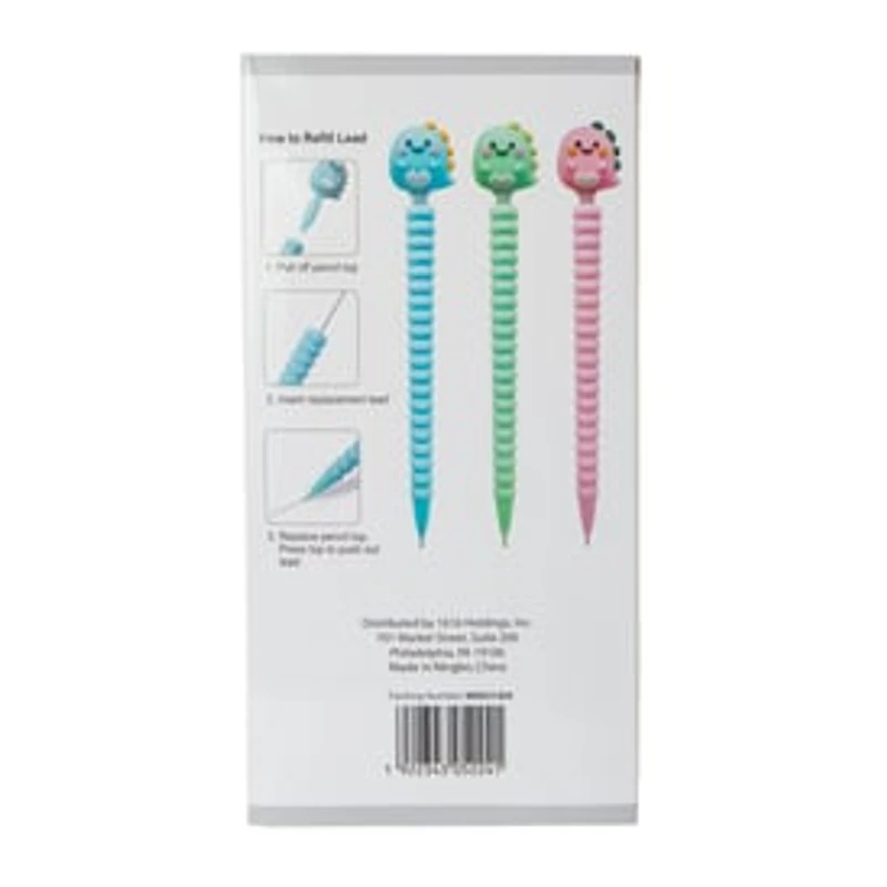 Kawaii Topper Mechanical Pencils 3-Count