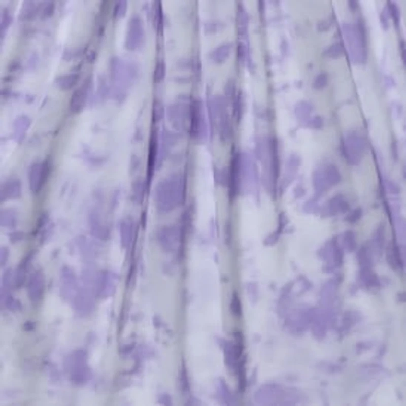 Purple Tie-Dye Smocked Sundress