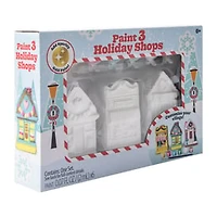 Christmas Paint Your Own 3 Holiday Shops Set