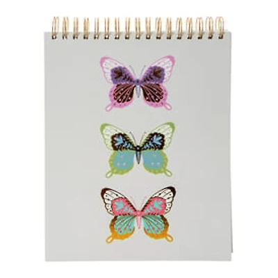 Nature Printed Twin Wire Sketchbook 9in x 11in