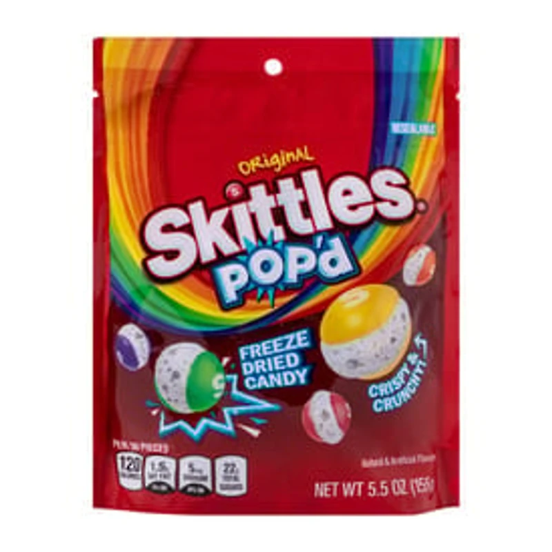 Skittles® Pop'd Freeze Dried Candies 5.5oz