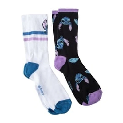 Juniors Disney Stitch Crew Socks 2-Pairs