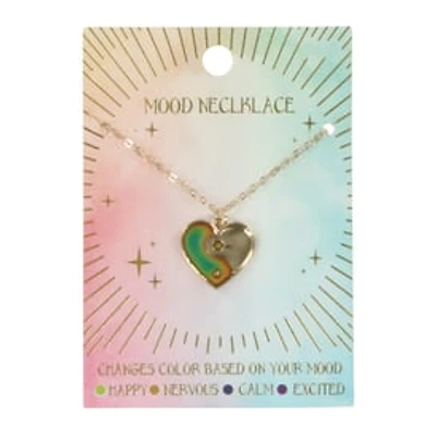 Gold Moon & Star Mood Necklace