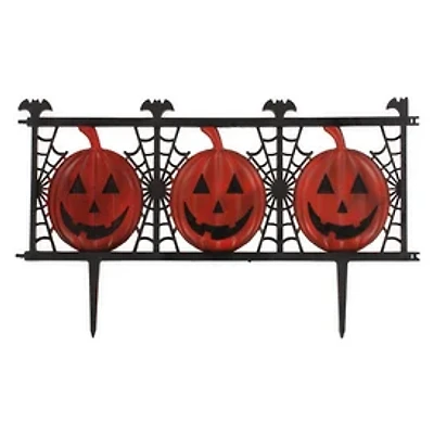 Pumpkin Fence Halloween Lawn Decoration