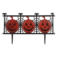 Pumpkin Fence Halloween Lawn Decoration